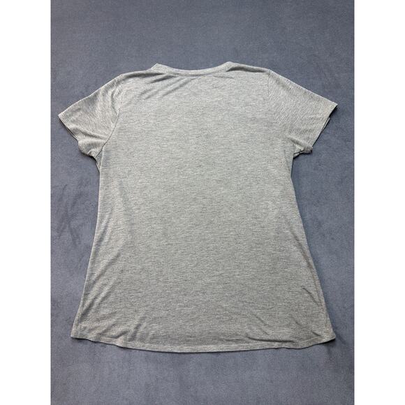 Disney Minnie Mouse T-shirt Women's XL Gray Graphic Tee Cap Sleeves - Picture 5 of 5